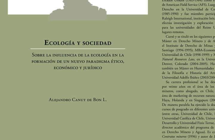 Ecología y sociedad.: Sobre la influencia de un nuevo paradigma ético, económico y jurídico.