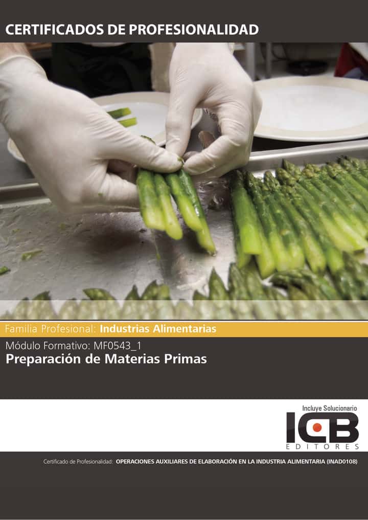 MF0543_1: Preparación de Materias Primas