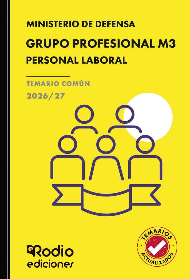 GRUPO PROFESIONAL M3. Personal Laboral. Ministerio de Defensa. TEMARIO COMÚN. 2026/27