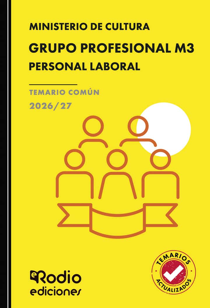 GRUPO PROFESIONAL M3. Personal Laboral. Ministerio de Cultura. TEMARIO COMÚN. 2026/27