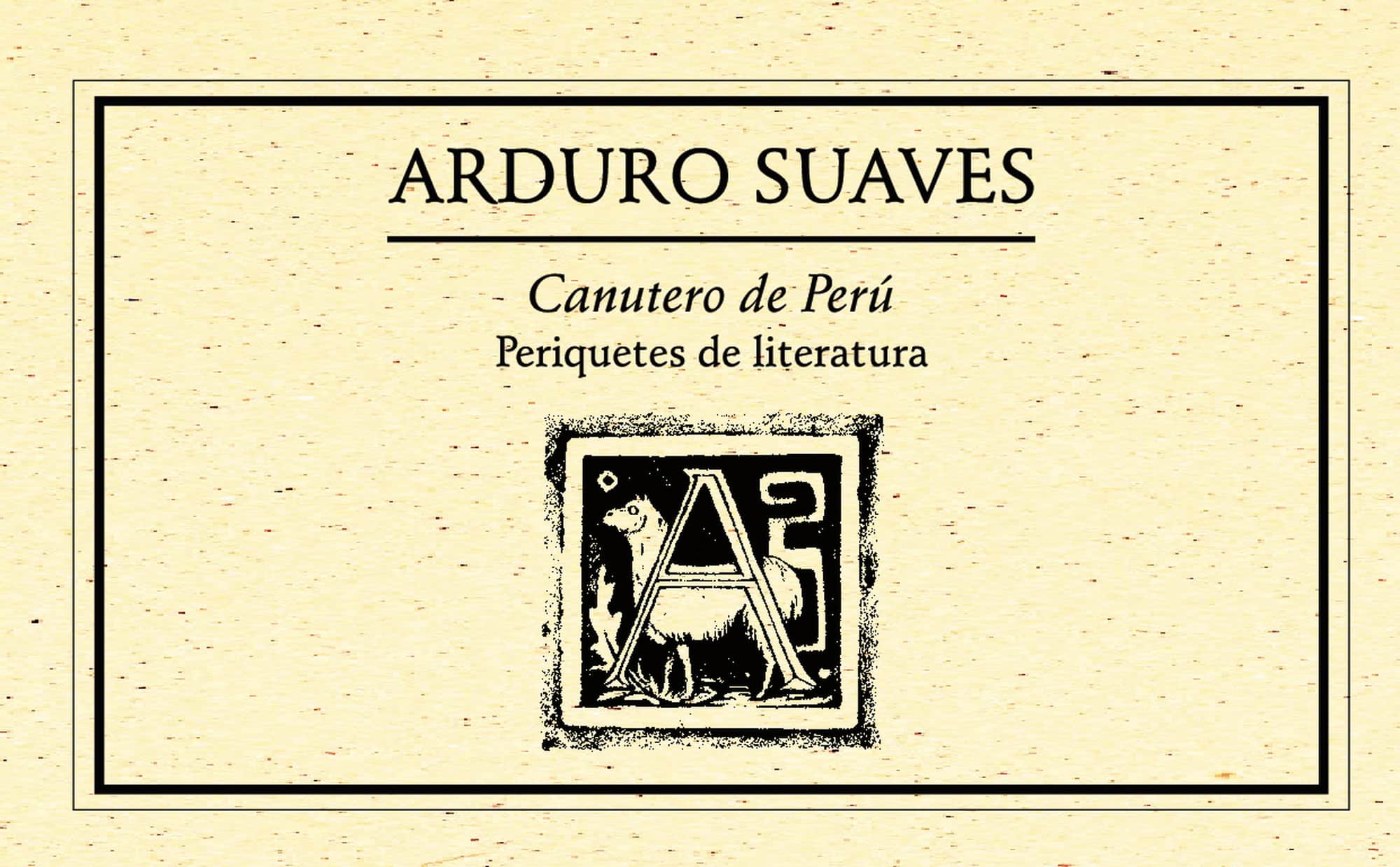Canutero de Perú. Periquetes de literatura 2005