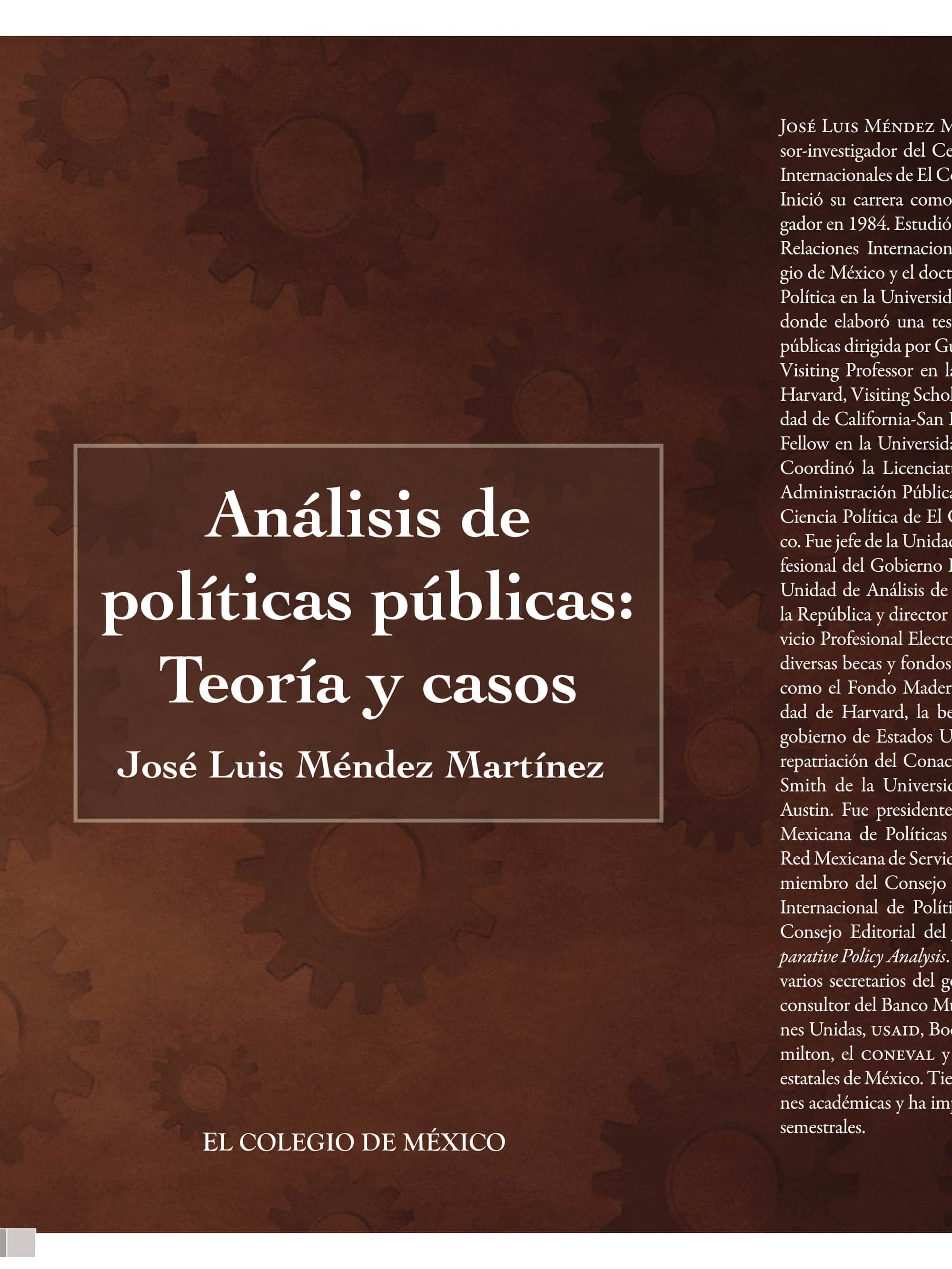 Análisis de políticas públicas:: Teoría y casos
