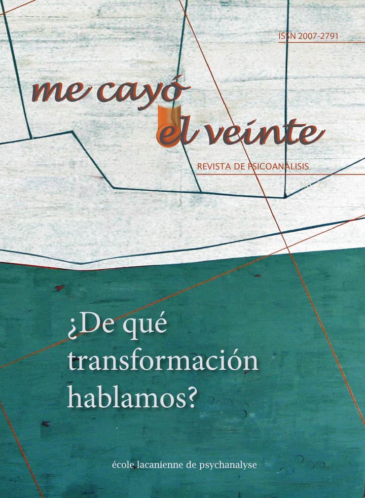 Me cayó el veinte. Revista de psicoanálisis no. 29