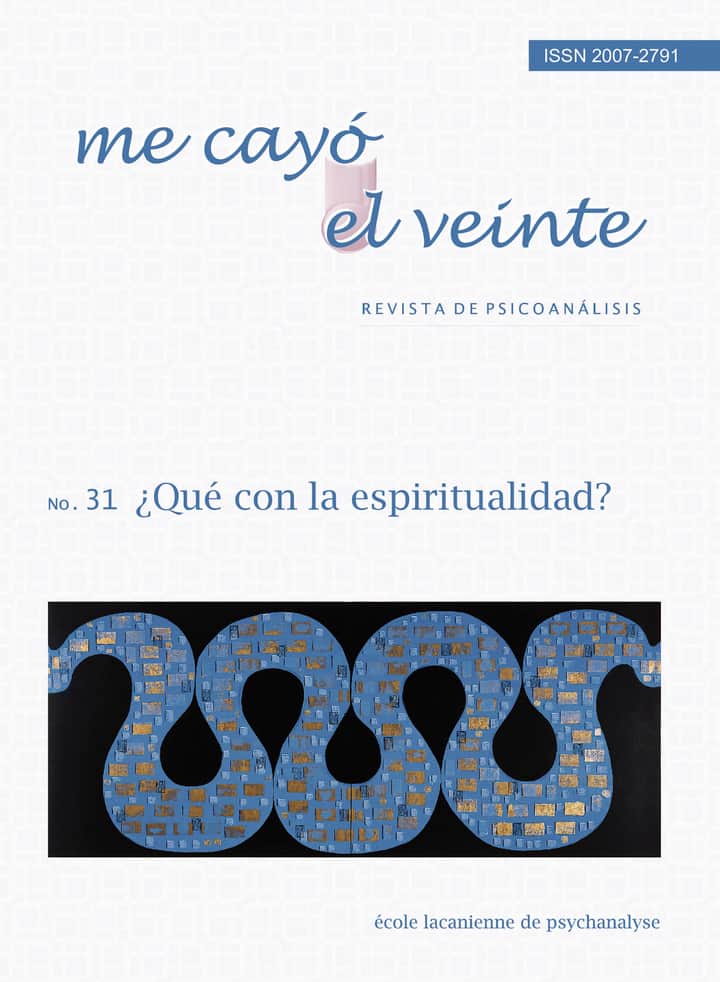 Me cayó el veinte. Revista de psicoanálisis no. 31