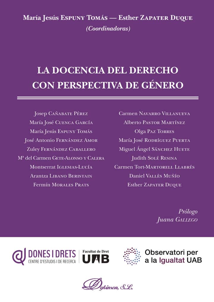 La docencia del derecho con perspectiva de género.