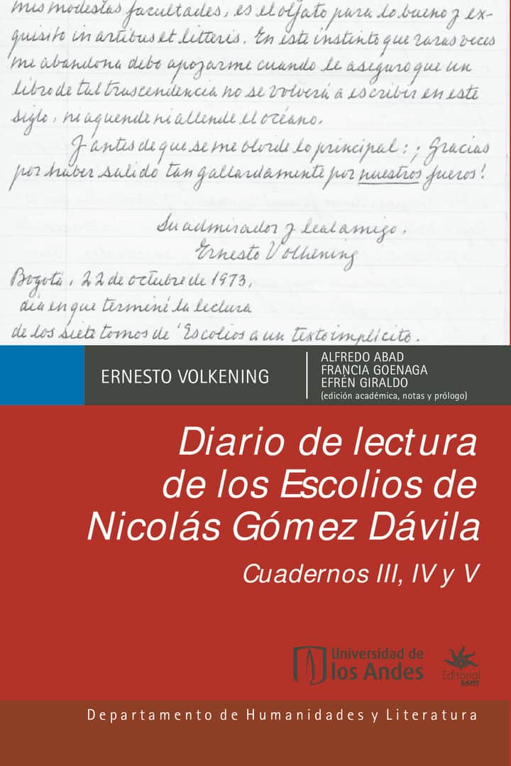 Diario de lectura de los Escolios de Nicolás Gómez Dávila: Cuadernos III, IV y V