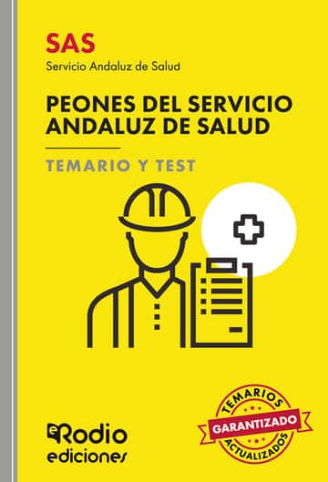 SAS 2024. Peones del Servicio Andaluz de Salud. Temario y Test