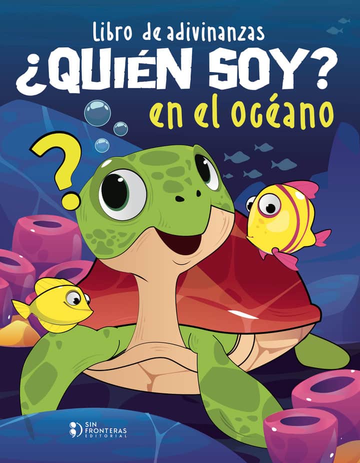 Libro de adivinanzas ¿quién soy? en el océano