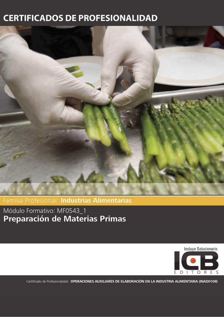 MF0543_1: Preparación de Materias Primas