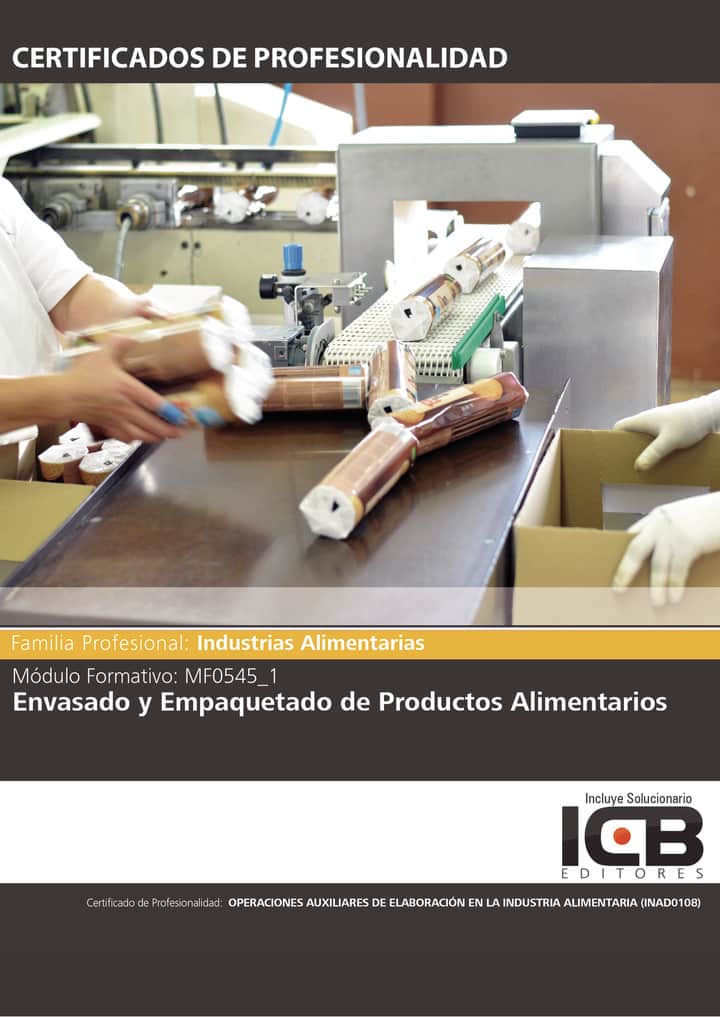 MF0545_1: Envasado y Empaquetado de Productos Alimentarios