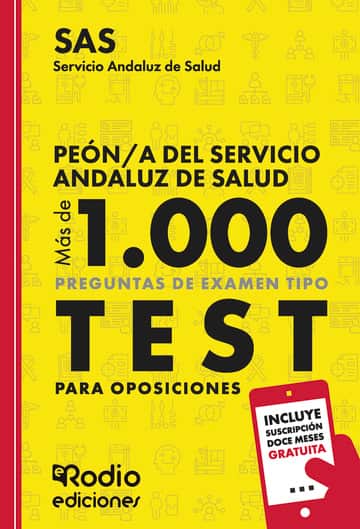 Peón/a del Servicio Andaluz de Salud. SAS. Más de 1.000 preguntas de examen tipo test para oposiciones