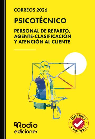 Correos 2026. PSICOTÉCNICO. Personal de Reparto, Agente-Clasificación y Atención al Cliente
