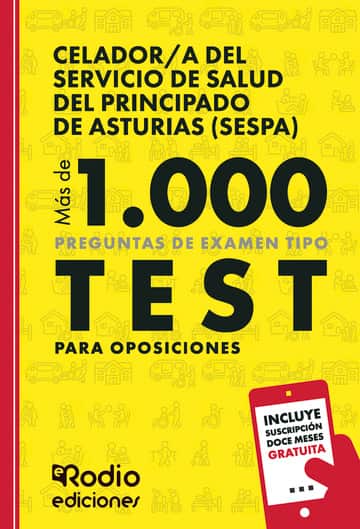 Celador/a del Servicio de Salud del Principado de Asturias (SESPA). Más de 1.000 preguntas de examen tipo test para oposiciones