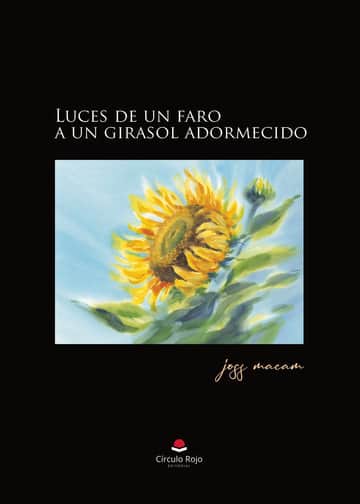 Luces de un faro a un girasol adormecido
