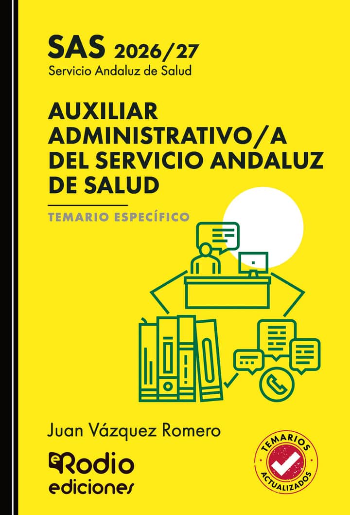 Auxiliar Administrativo/a del Servicio Andaluz de Salud. SAS 2026/27. Temario Específico.