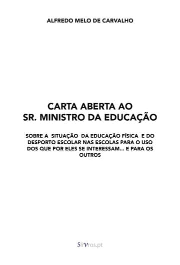Carta Aberta ao Sr. Ministro da Educação