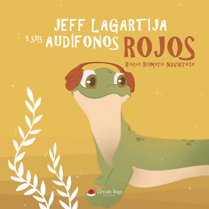 Jeff lagartija y sus audífonos rojos