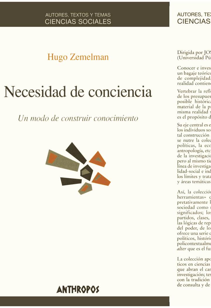 Necesidad de conciencia: un modo de construir conocimiento