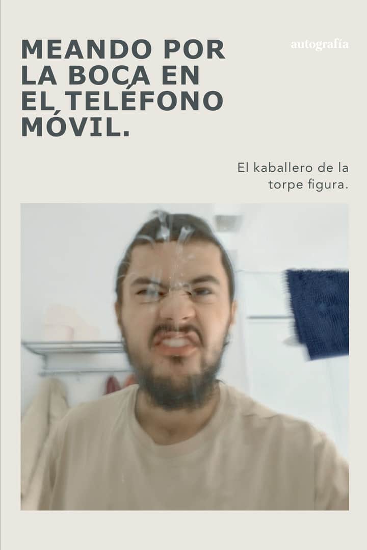 Meando por la boca en el teléfono móvil
